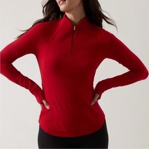 NWT Athleta | Salutation Half Zip | Clover Berry | Size S